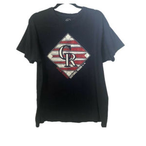 Scottsdale Arizona Colorado Rockies Spring Training Black T-Shirt Short Sleeve L